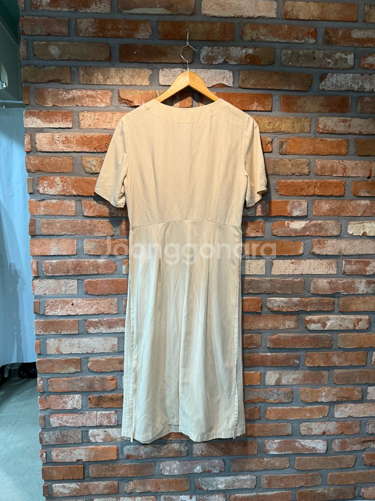 (66)리스트 LIST 브이넥 단추버튼 롱원피스 롱드레--4