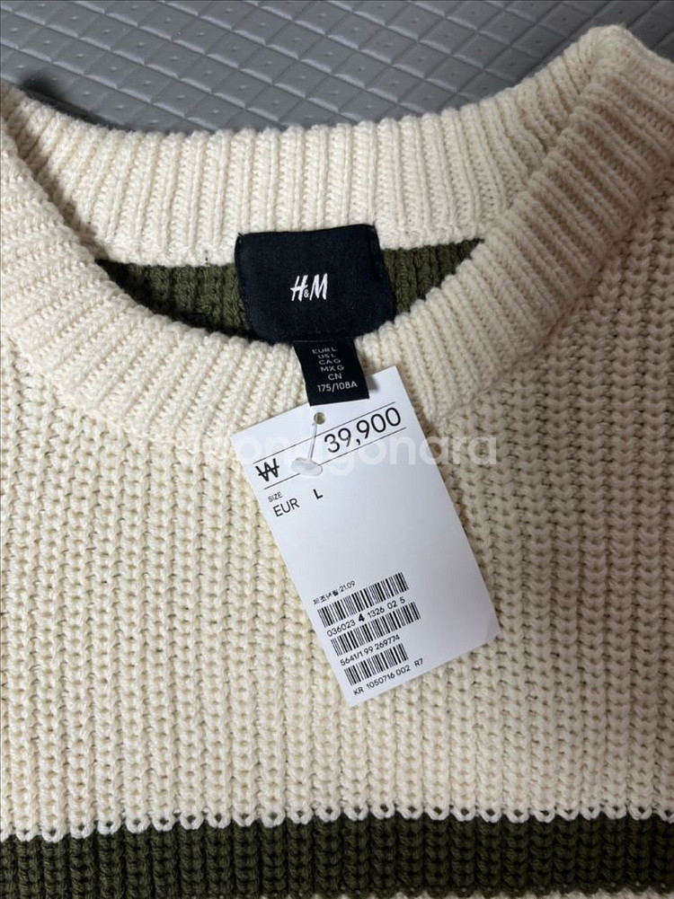 (새상품)H&M 니트 베스트 L--2