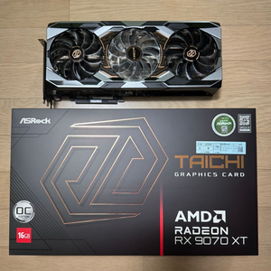Asrock 라데온 9070xt 16gb 타이치