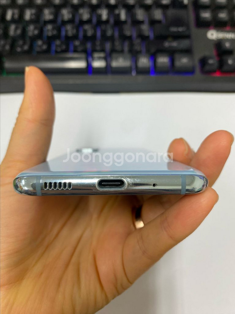 SK 갤럭시S20 블루 외관깔끔 128GB 무잔상급--7