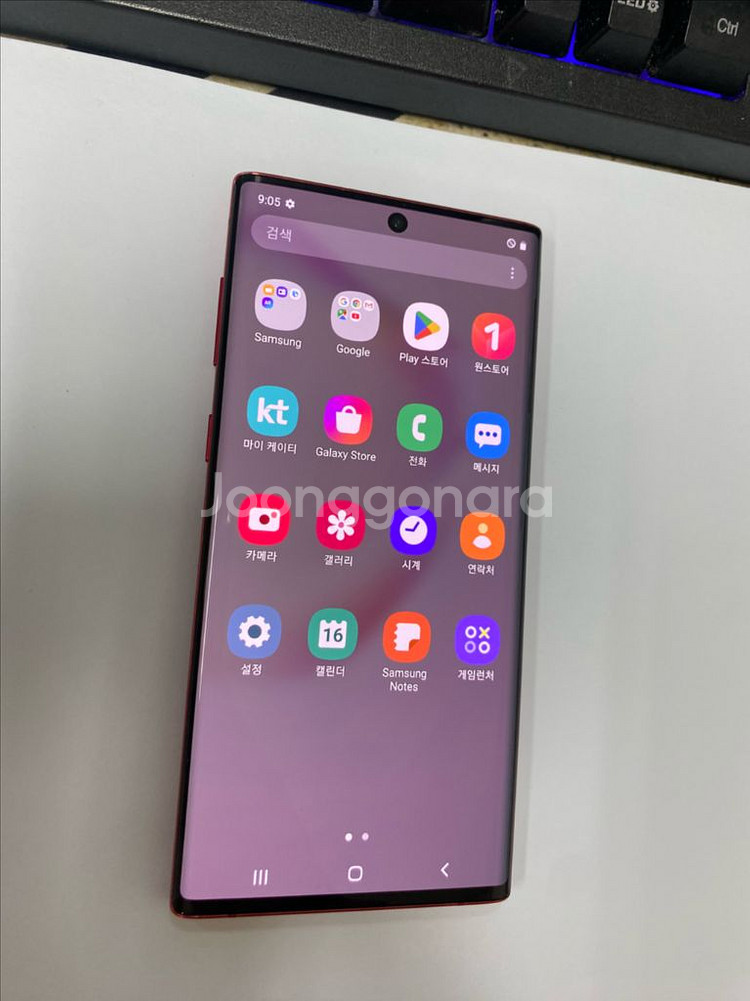 KT 갤럭시노트10 레드 액정SS급 256GB 무잔상--1