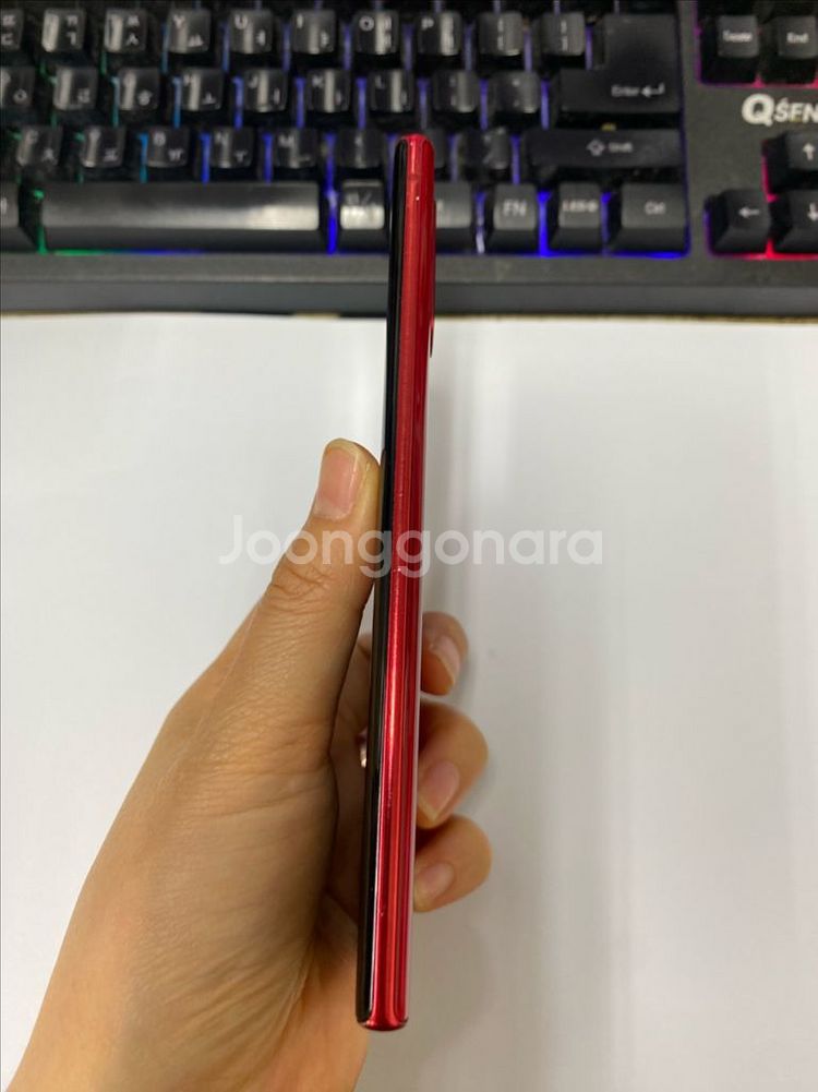 KT 갤럭시노트10 레드 액정SS급 256GB 무잔상--5