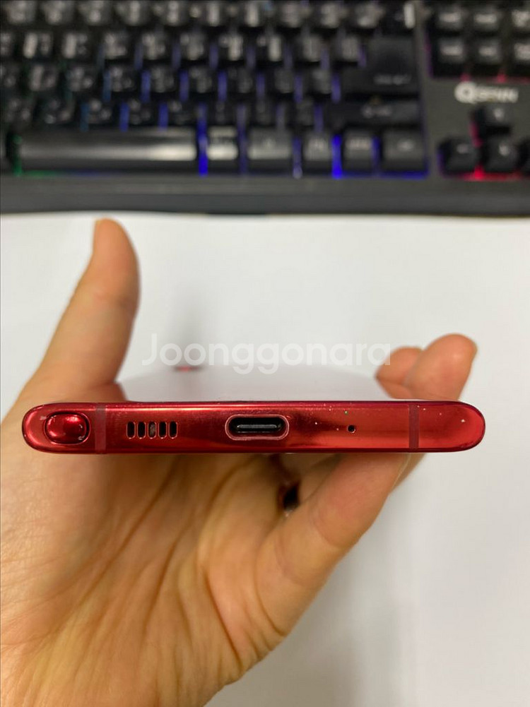 KT 갤럭시노트10 레드 액정SS급 256GB 무잔상--6