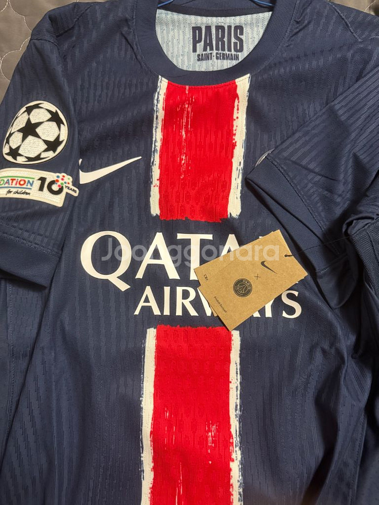 psg 24/25 어센틱 챔스 유니폼--0
