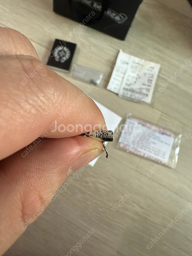크롬하츠 페이퍼체인팔찌 스몰 8인치--3