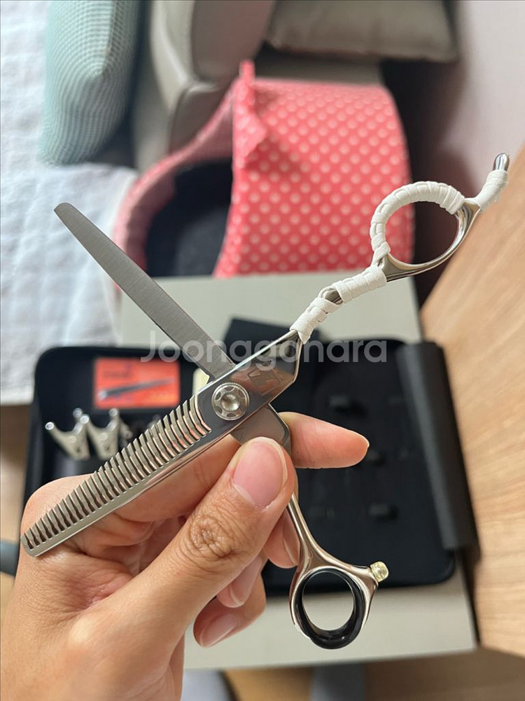 일본 토기야 명장 틴닝가위--0