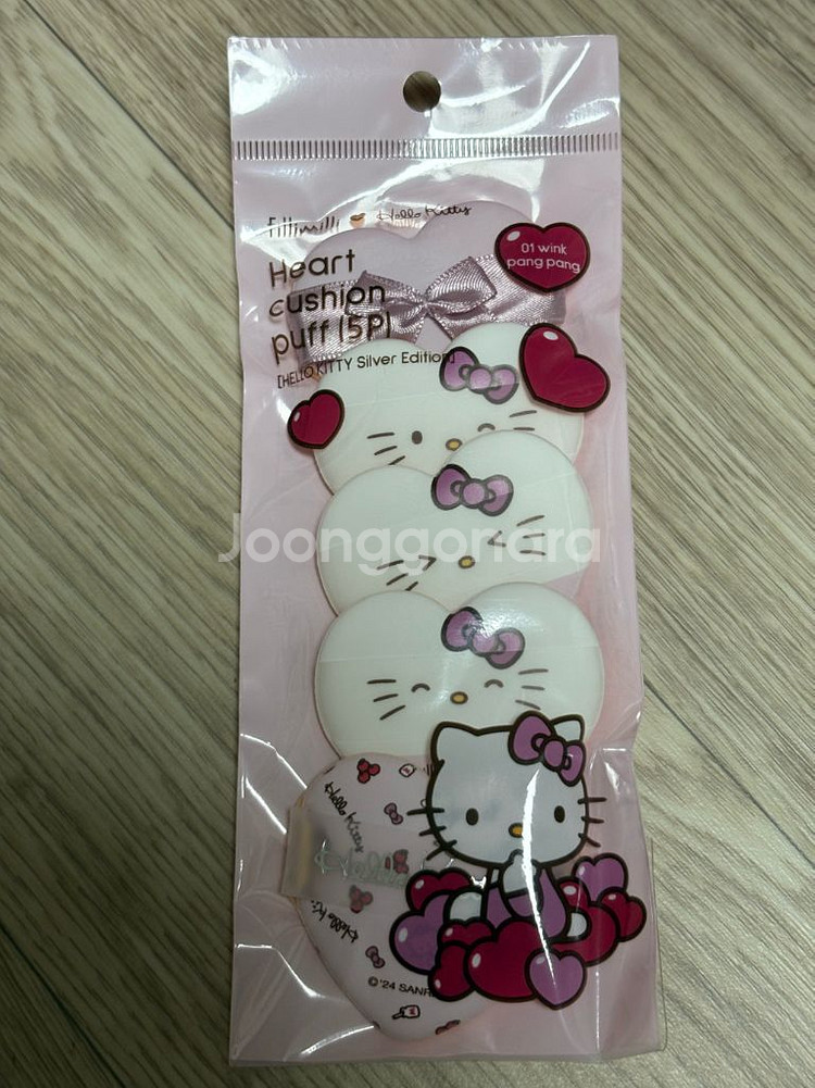 필리밀리 헬로키티 한정판 퍼프 5P 새상품--0