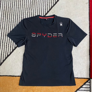 SPYDER 스파이더 검정 반팔 티셔츠 판매