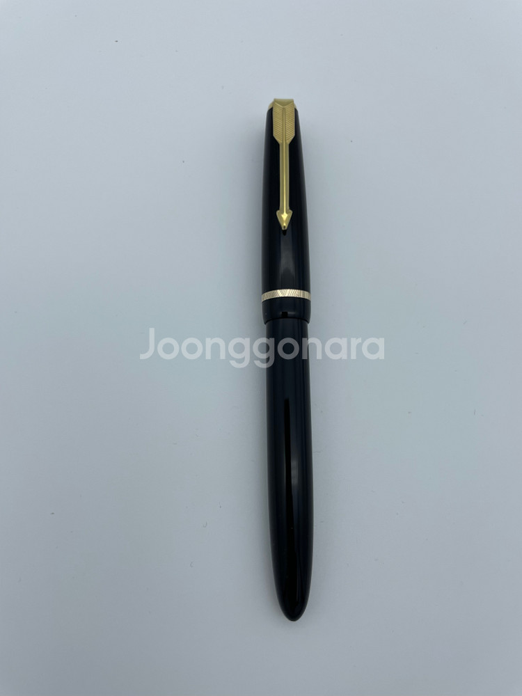 파카 만년필 슬림폴드 블랙 14K 골드 M 닙--0