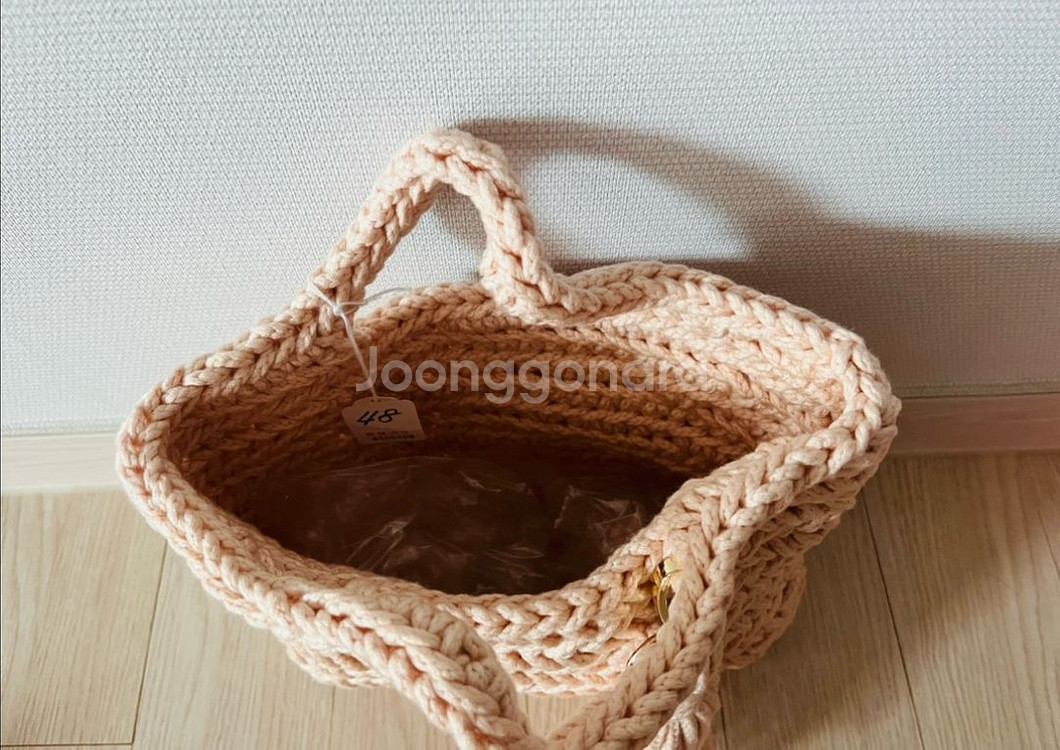 핸드메이드 뜨개 가방--2