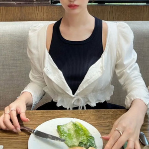 페이우 가든 가디건 블라우스