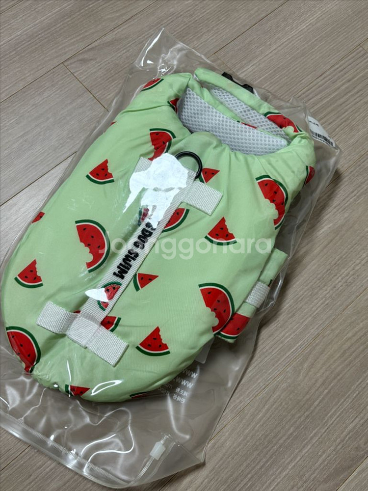강아지 구명조끼 (귀여운 수박패턴)--0