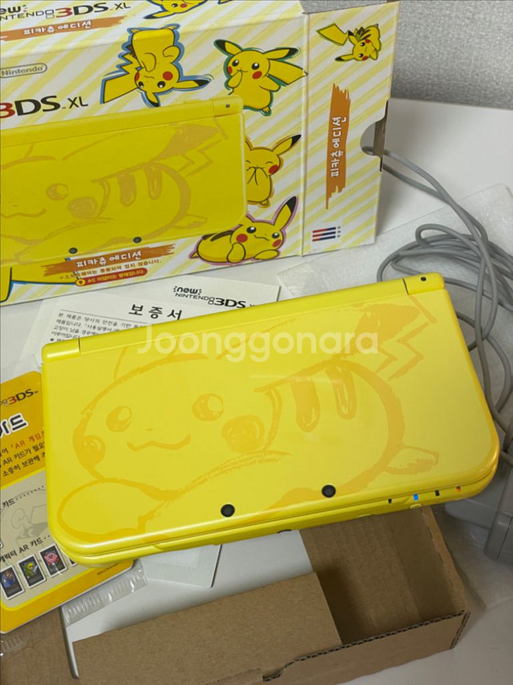 NEW 닌텐도 3DS XL 피카츄 에디션 국내 정발--5