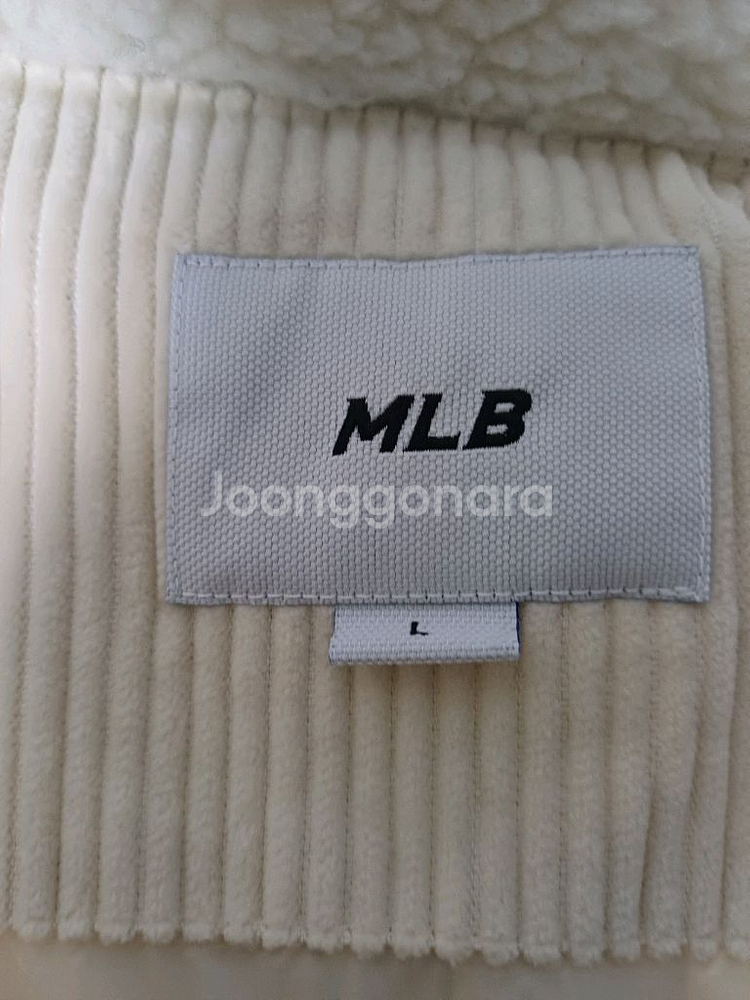 MLB 코듀로이 숏패딩 L--8