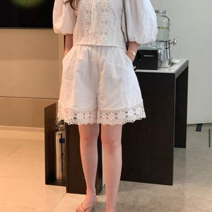 (새상품)바이씨니 제작 마카롱 린넨 반바지