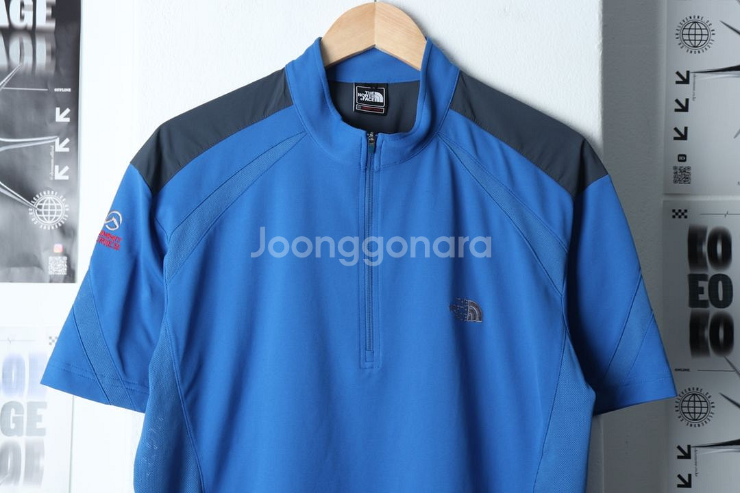 (XL) 노스페이스 반팔 티셔츠 반집업 기능성 등산--1
