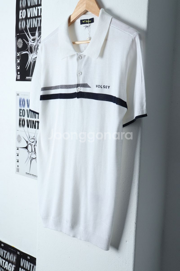(L) 울시 반팔 카라 티셔츠 새상품 골프 니트--4