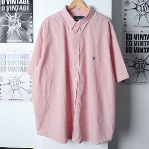 (3XL) 폴로 랄프로렌 반팔셔츠 남방 빅사이즈 레드