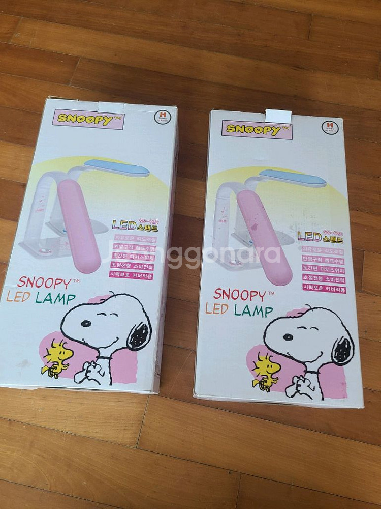 스누피 핑크LED스탠드(새상품)(각각)--0