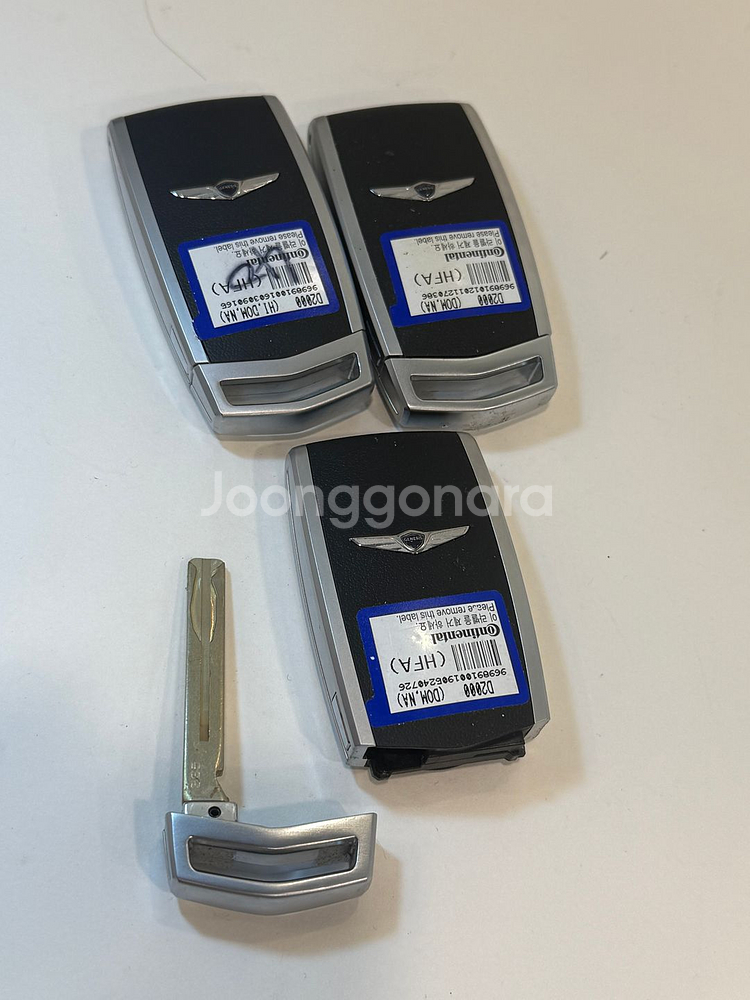 정품 중고차키 제네시스 G90 폴딩키 실사용--1