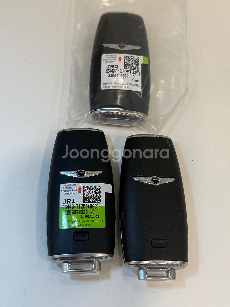 제네시스 GV70 GV80 G70 G80 정품 중고키--2
