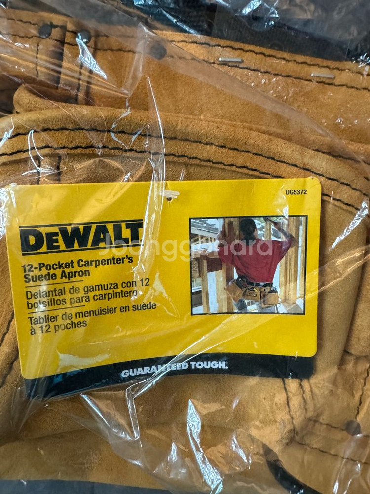 DEWALT 툴백 공구가방 디월트 목수 스웨이드 앞치마--2