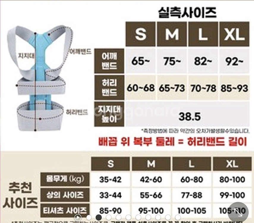 자세교정밴드M[목,등,허리]--5