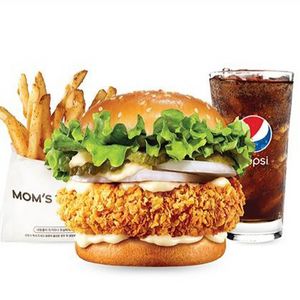 맘스터치 싸이버거 세트
