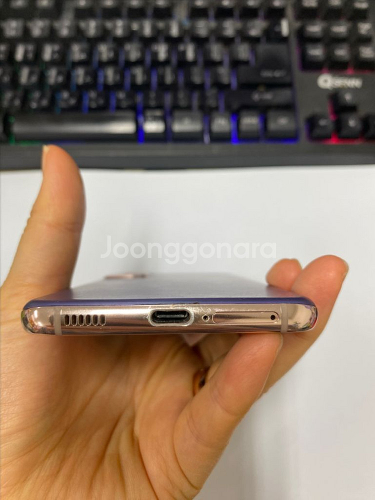 SK 갤럭시S21 퍼플 액정SS급 256GB 무잔상--6