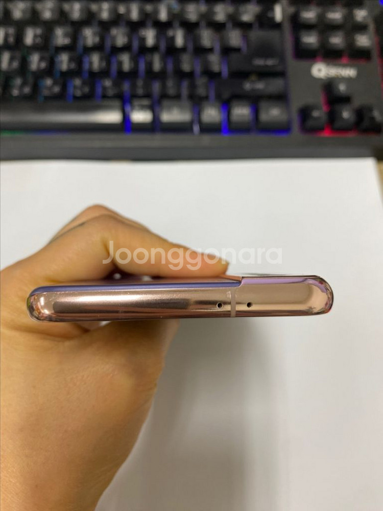 SK 갤럭시S21 퍼플 액정SS급 256GB 무잔상--5