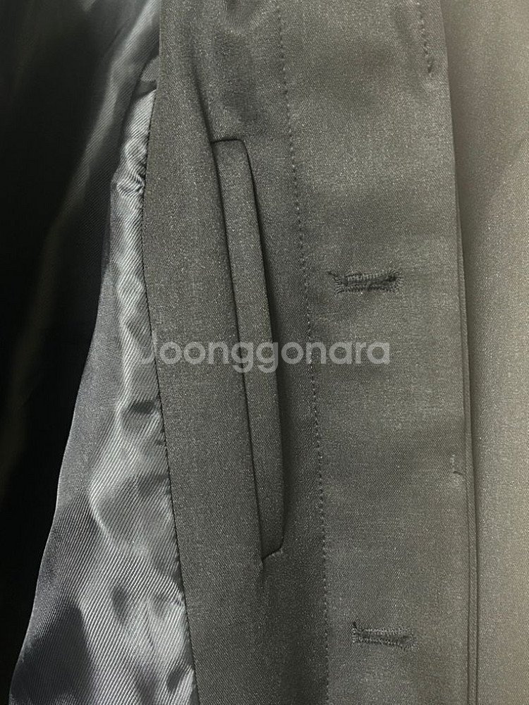 르마드 미니멀 절개 블루종--5