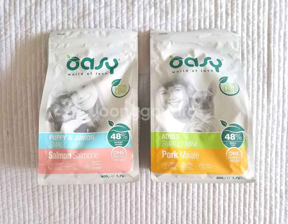 오아지 강아지 사료 800g--0