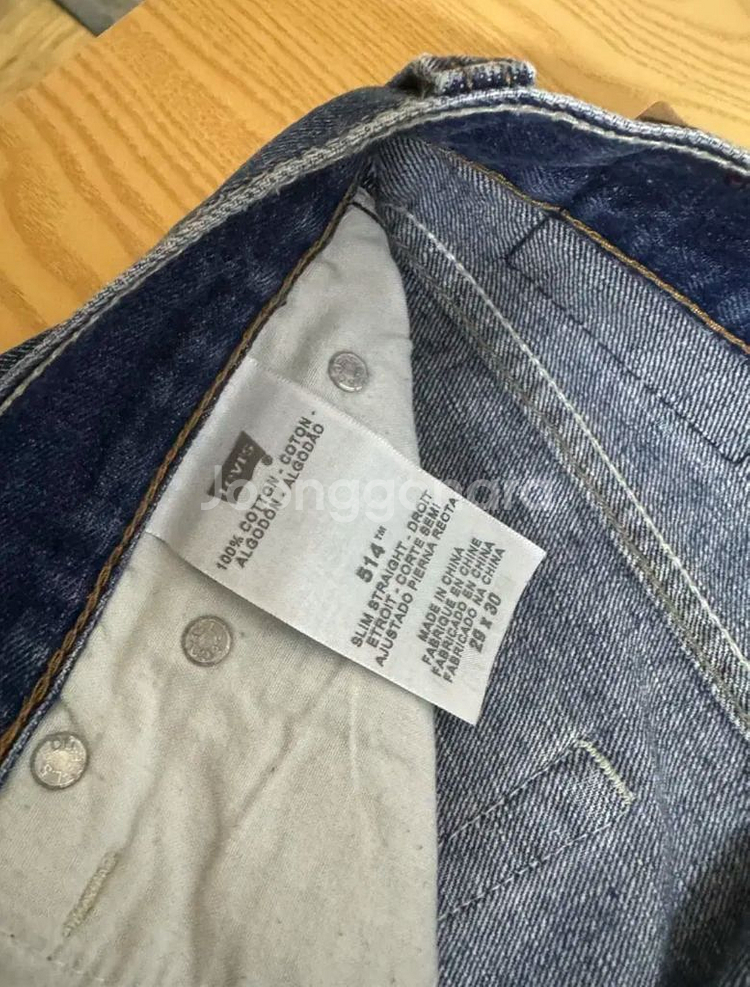 Levis 514 슬림핏 데님 W29 L30 정품--3