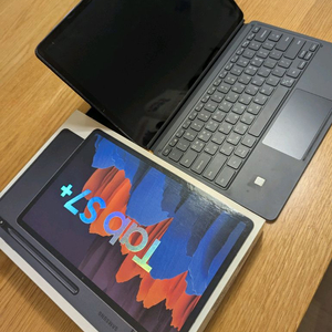 삼성 갤럭시탭 S7+ 와 정품 키보드 케이스