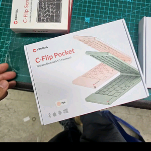 (무료배송)크로셀 포켓 핑크 접이식 키보드