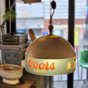 Coors light beer 펜던트 조명 1980s