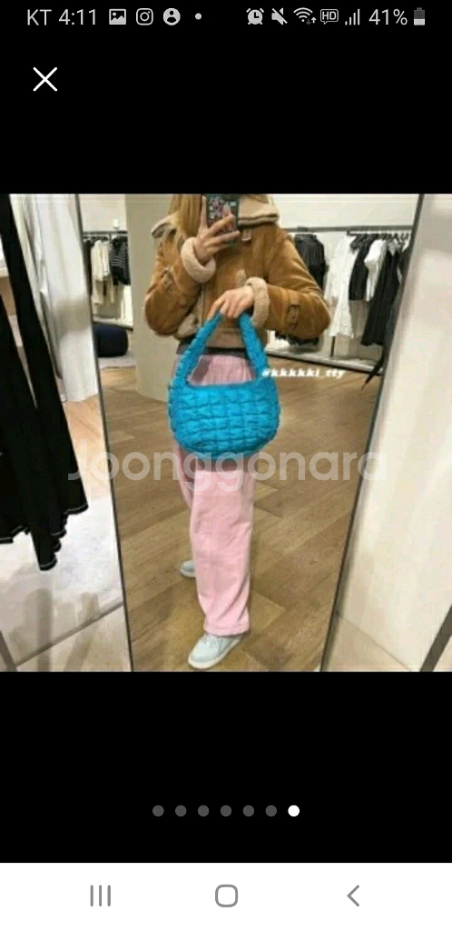 코스 퀼티드미니백 새제품--6