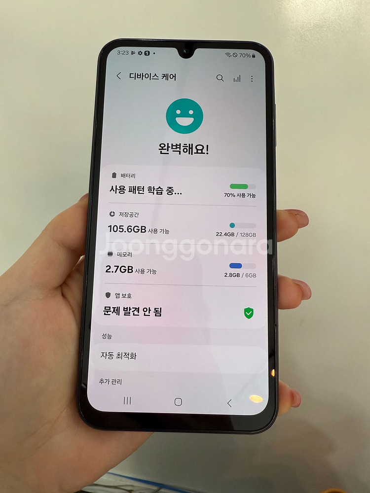 갤럭시A15 128GB 블랙/ Y866--3