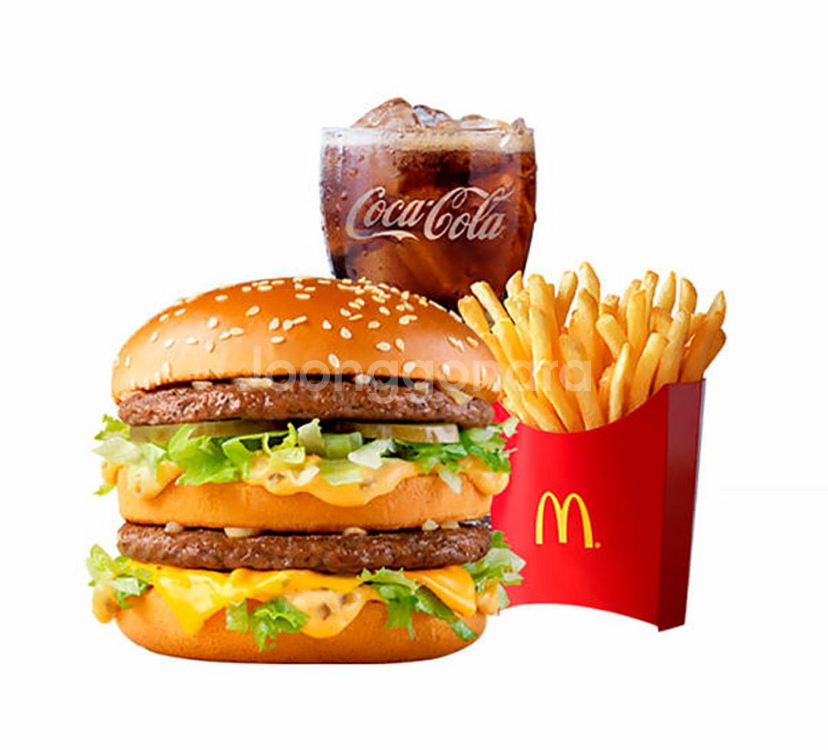 맥도날드 빅맥 세트 2장 보유--0