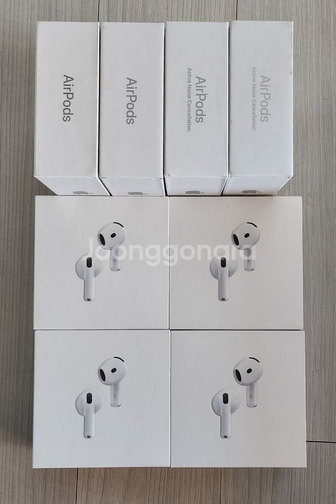 미개봉 에어팟4 노이즈캔슬링 에어팟4 에어팟4노캔--0