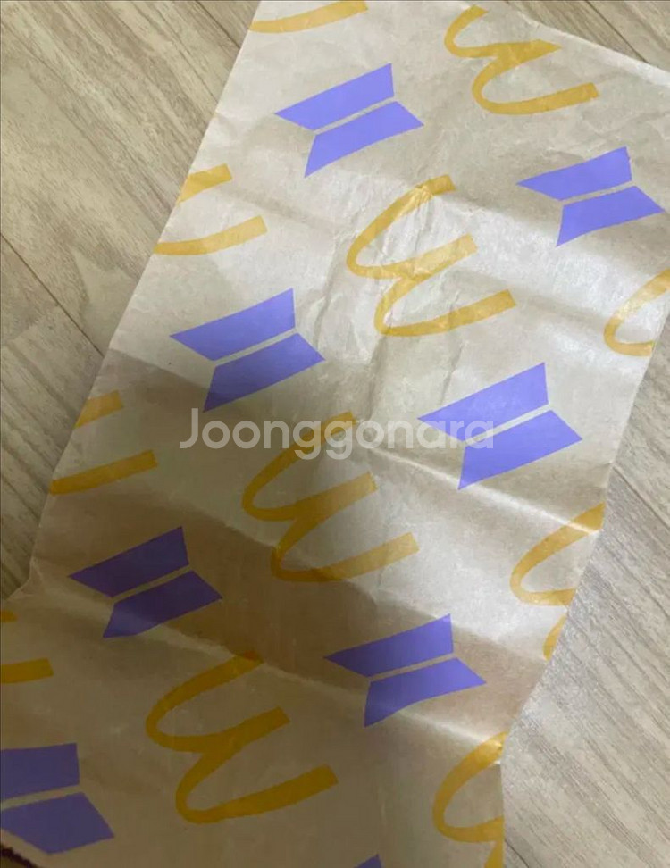 방탄 맥도날드 포장지--0