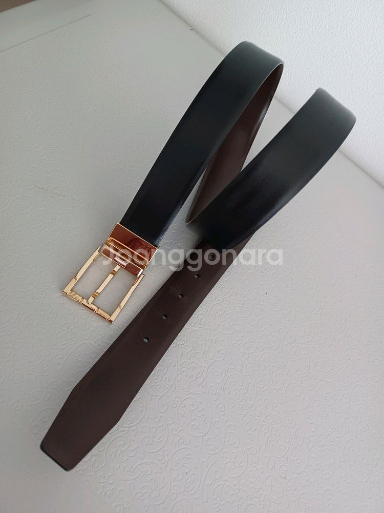 발리 금장 가죽벨트 정품--5