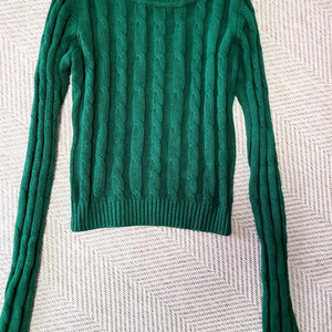 Palejade 녹색 케이블 니트