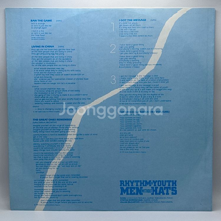 Men Without Hats - Rhythm.. LP--3
