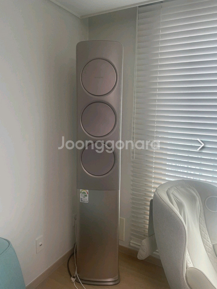 삼성 25평형 무풍 1등급 로즈핑크 스탠드 에어컨 판매--3