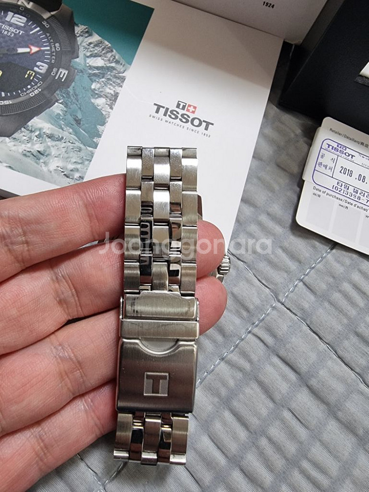 티쏘씨스타1000 파워매틱80 흰판(풀박)42mm--6