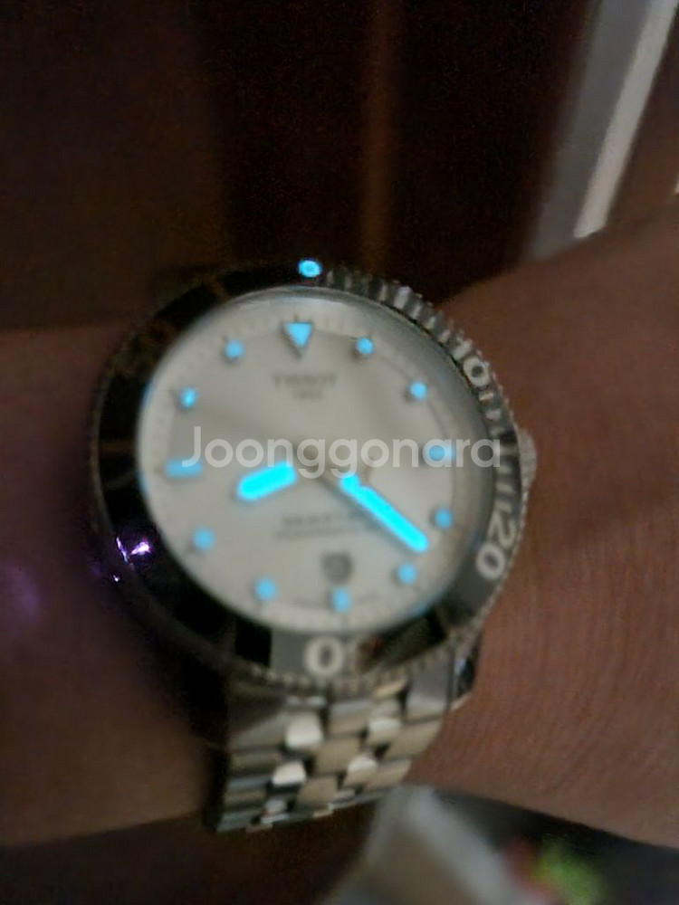 티쏘씨스타1000 파워매틱80 흰판(풀박)42mm--7