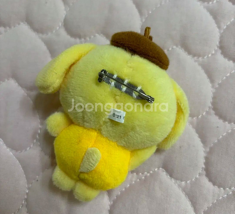 산리오 폼폼푸린 인형 뱃지--1
