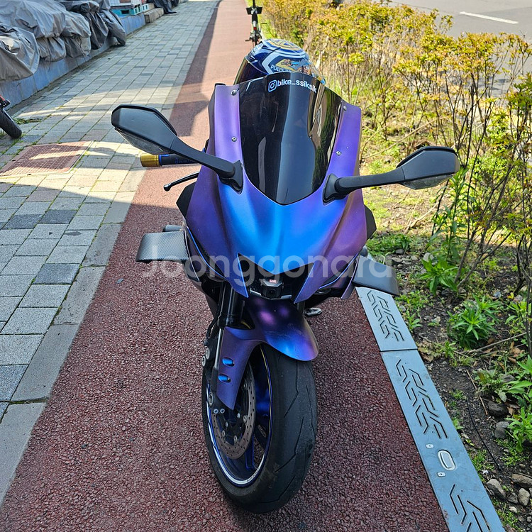19년식 야마하 r6 아크라 정품 풀배기 구변완--6