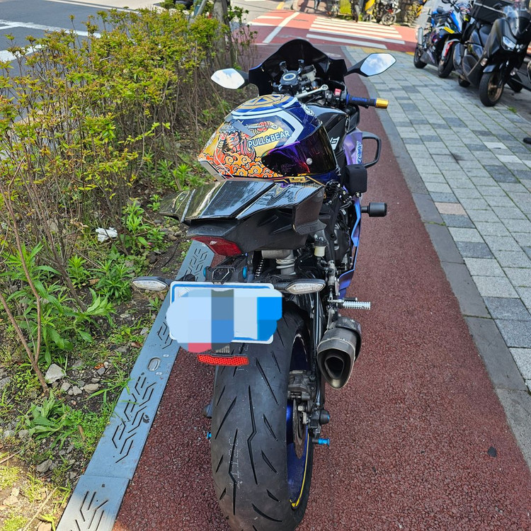 19년식 야마하 r6 아크라 정품 풀배기 구변완 이미지